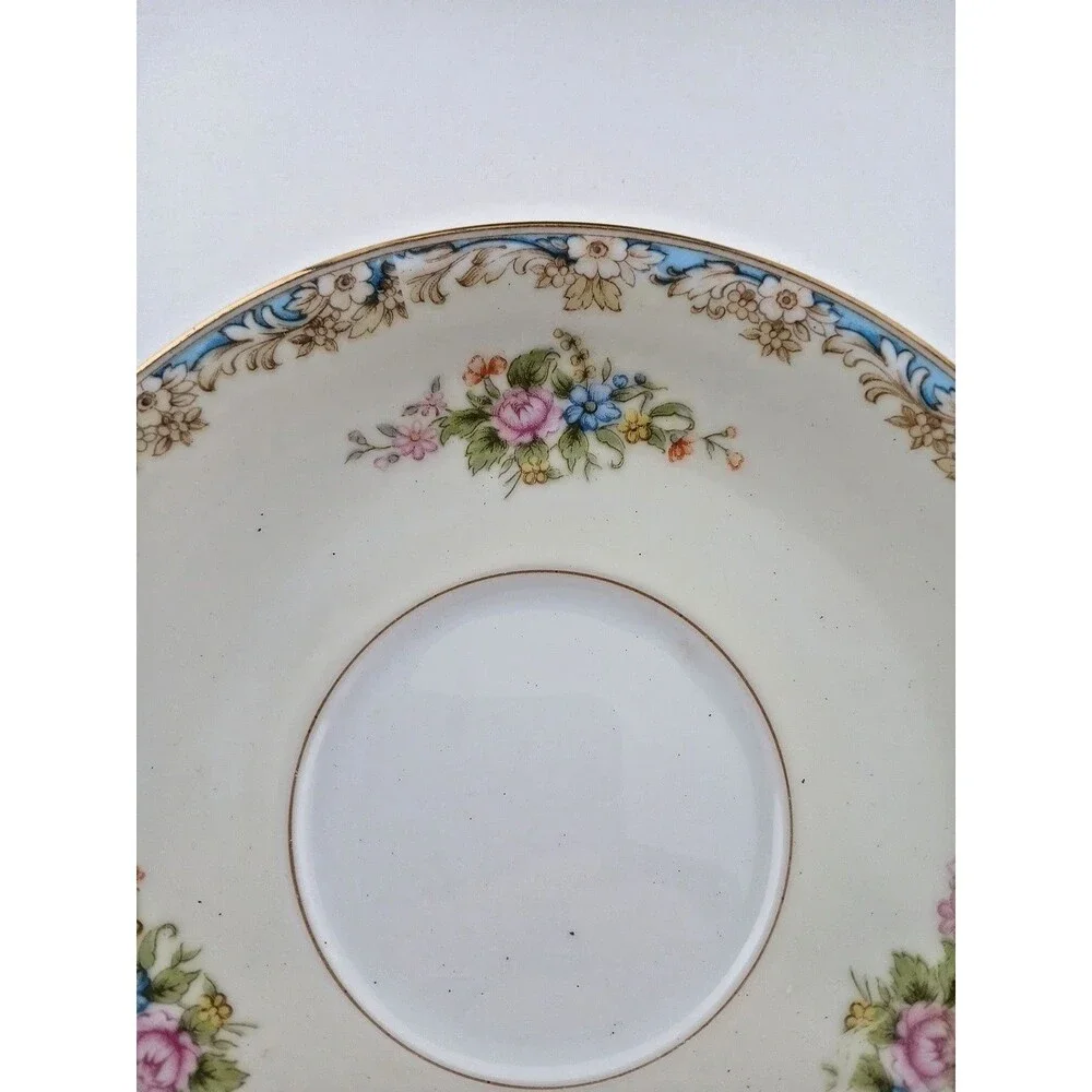 VTG Rose China Made Occupied Japan Lot of 6 Porcelain Bread/Salad Plates